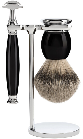 Mühle Sophist barbersett 3 deler - Sort MUE-S93K44SR