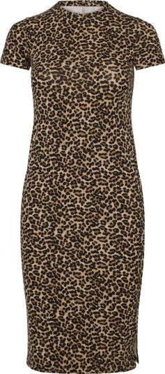 Kids Only Koglive Love Life S/S Mid Calf Dress Jrs Brown 110 116
