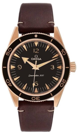 Omega Herreklokke 234.92.41.21.10.001 Seamaster 300M Brun/Lær Ø41 mm