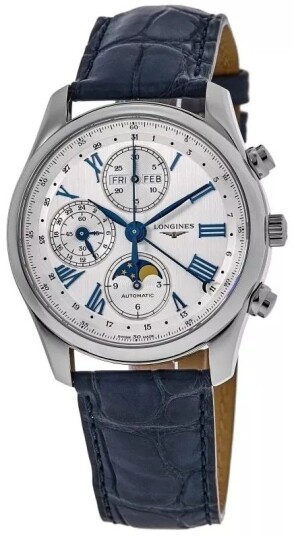 Longines Herreklokke L2.773.4.71.2 Master Collection Sølvfarget/Lær