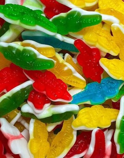 1 kg Damla Gummy CrocodileStor Pose Vingummikrokodiller