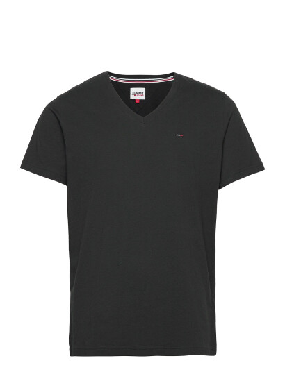 Tommy Jeans Tjm Original Jersey V Neck Tee - Black - M