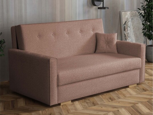 Ajiz Sovesofa 3 seter i Bouclé Rosa Ajiz Sovesofa 3 seter i Bouclé Rosa
