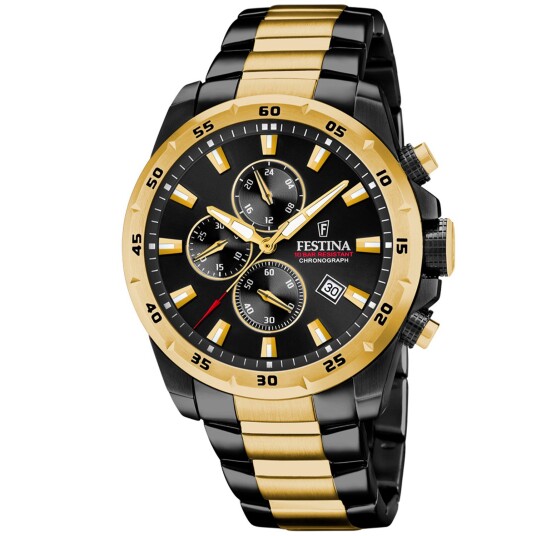 Festina Chrono F20563/1 - Herre - 45 mm - Analog - Kvarts urverk - Mineralglas