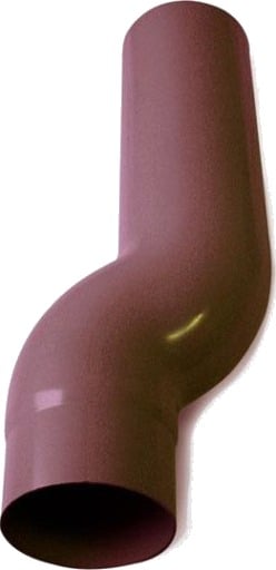 Plastmo nedløpsrør Ø75mm brunt brown 75 mm x 330 mm