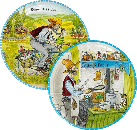 Design House 95 Papptallerken Pettson & Findus 8-pakning 203693