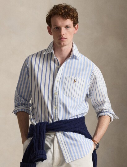 Polo Ralph Lauren Classic Fit Oxford Fun Shirt Blue XL Polo Ralph Lauren Classic Fit Oxford Fun Shirt Blue XL