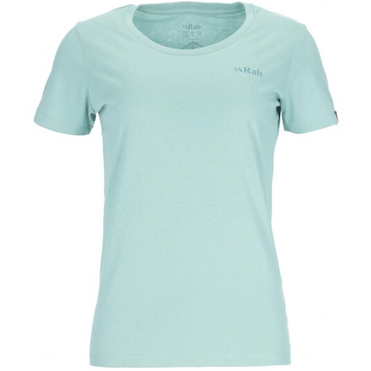 Rab  Stance Mountain Peak Tee Wmns Dame, El Meltwater, 16