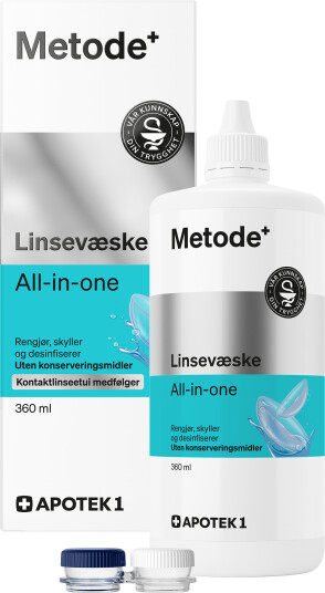 Metode linsevæske all-in-one 360 ml Metode linsevæske all-in-one 360 ml