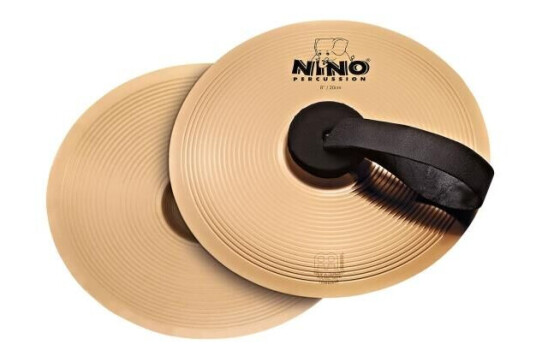 Nino Percussion Br20 Brass Cymbal Pair 8" W/straps Nino Percussion Br20 Brass Cymbal Pair 8" W/straps