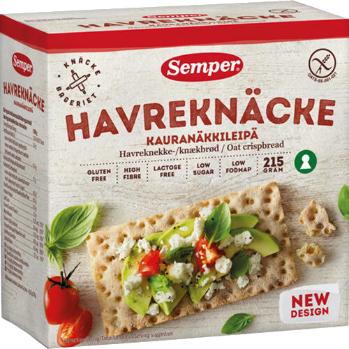 Semper Havre Knekkebrød Havre Glutenfri 215g