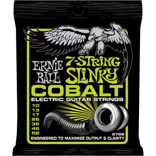 Ernie Ball Eb-2728 7-Str-Regular-Cobalt 010-056 Ernie Ball Eb-2728 7-Str-Regular-Cobalt 010-056