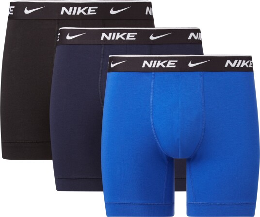 Nike Everyday Cotton Stretch Boxer 3-Pk J/Obsidian/Game Royal/Black XS