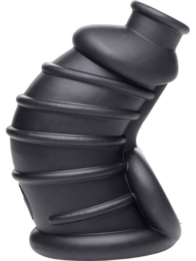 XR Brands - Master Series XR Master Series: Dark Chamber, Silicone Chastity Cage