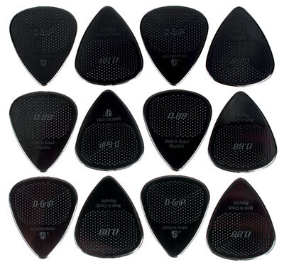 D-Grip Picks Jazz 351 Nylon Svart 0,88