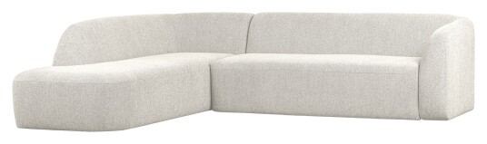 BePureHome Sloping Sofa m. chaiselong, venstrevendt - Pearl