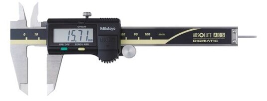 Mitutoyo Absolute Aos Digimatic Skjutmått 500-150-30 0-100mm, 0,01mm, Rund Sticka, Friktionsrulle, Datautgång