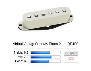 Dimarzio Dp409w Pickup Strat Virtual Vintage Heavy Blues2 Hvit