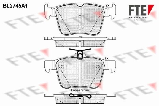 Bremseklosser FTE 9010957 Bremseklosser FTE 9010957
