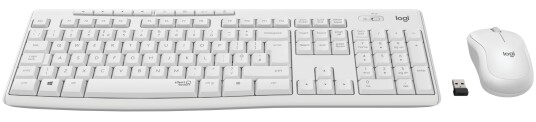 Logitech MK295 Trådløs Tastatur og Mussett - Nordisk Layout - Hvit