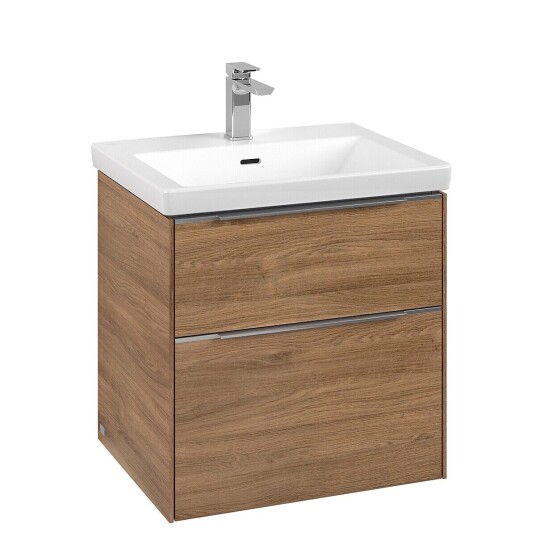 Villeroy & Boch  Subway 3.0 Servantskap m/2 skuffer 572x576x478 mm Kansas Eik