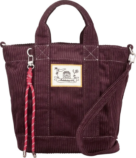 Becksöndergaard Corduroy Gene Bag   Burgundy   18X 23CM