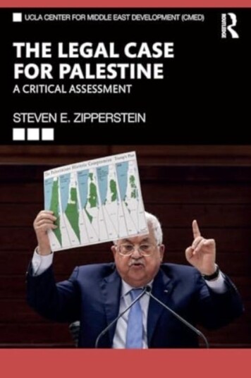 The Legal Case for Palestine A Critical Assessment