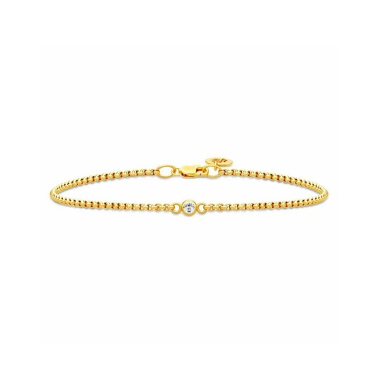 Julie Sandlau Fina Armbånd 22 kt. Gullbelagt sølv BR271GDCZ - Dame - 925 sterling silver