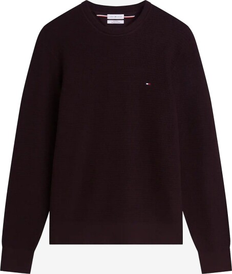 Tommy Hilfiger Pima Ctn Cash Structure Crewneck CHOCOLATE XL