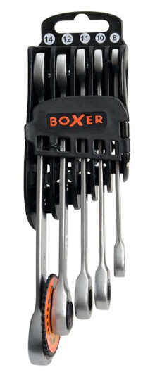 Skrallenøkkelsett Boxer 5 stk