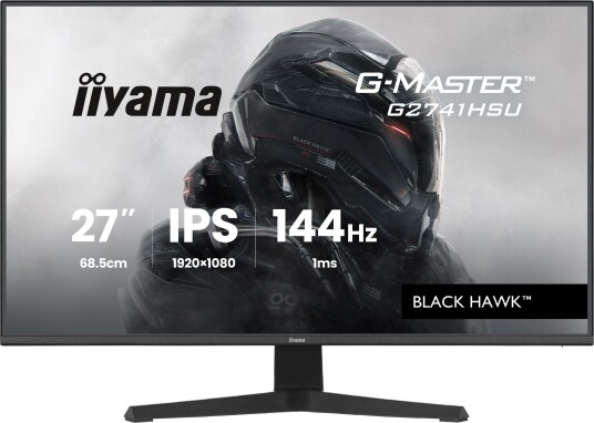 Iiyama Black Hawk G2741HSU 27" FHD Gaming Skjerm 144Hz IPS Svart Iiyama Black Hawk G2741HSU 27" FHD Gaming Skjerm 144Hz IPS Svart