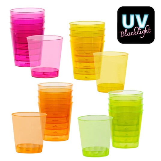 20 stk Neonfarget Shotglass