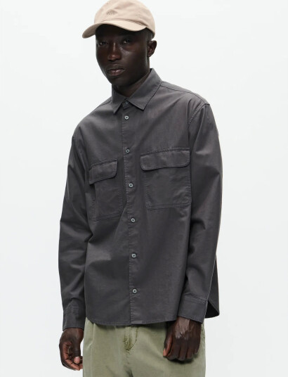 WOOD WOOD Wwnico Shirt 25279 - Grey - M WOOD WOOD Wwnico Shirt 25279 - Grey - M