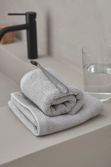 Ellos Home Håndkle Elise 2 pk 30x50 Grå Ellos Home Håndkle Elise 2 pk 30x50 Grå