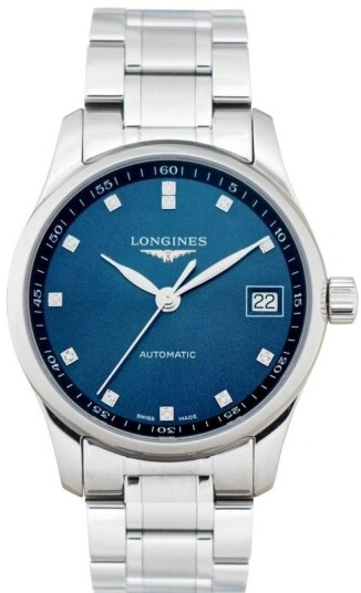 Longines Dameklokke L2.357.4.97.6 Master Blå/Stål Ø34 mm