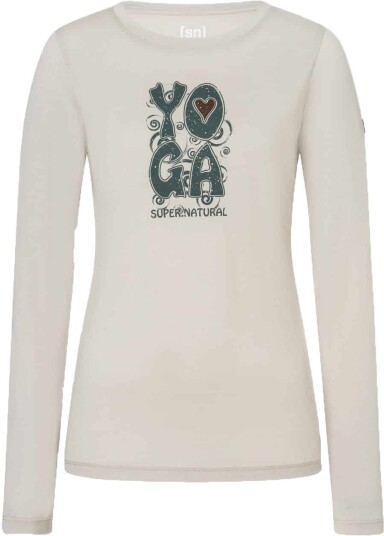 super.natural Women's Heart Of Yoga Longsleeve Silver Lining/various XS