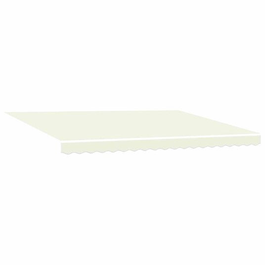 Manuell utvidbar markise med LED lamper Krem 5 x 3 m