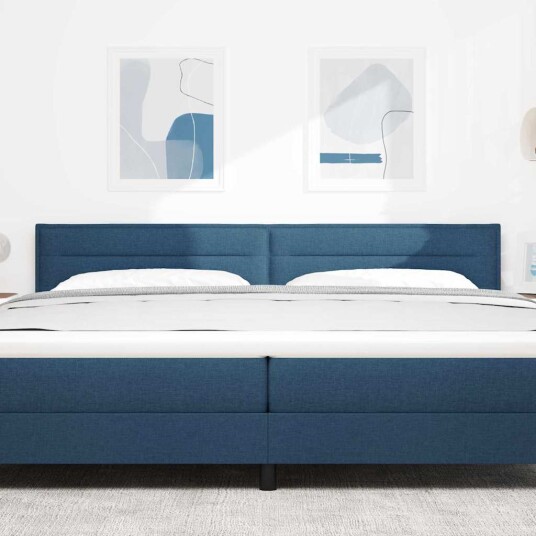 Hodegavl Linje Design Blå 200 cm Stoff