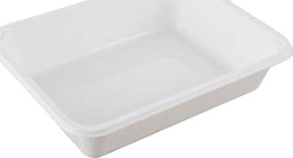 Bakke 1 Rum 2227 1D 1410 Ml 227X178x50 Mm Cpet Hvid,360 Stk/Krt