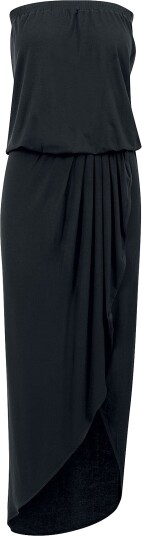 Urban Classics Lang kjole   Ladies Viscose Bandeau Dress   XS til XXL   Damer   svart