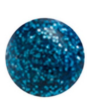 Glitrende Turkis Akrylkule 7 x 1.6 mm