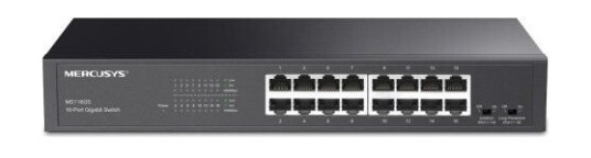 Splitterbryter|Mercusys|Ms116gs|16X10base-T / 100Base-Tx / 1000Base-T|Ms116gs Splitterbryter|Mercusys|Ms116gs|16X10base-T / 100Base-Tx / 1000Base-T|Ms116gs