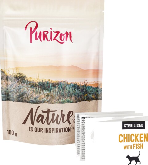 Purizon tørrfôr Cat Sterilised & Original Daily 65 % NYHET kylling fisk 400 g