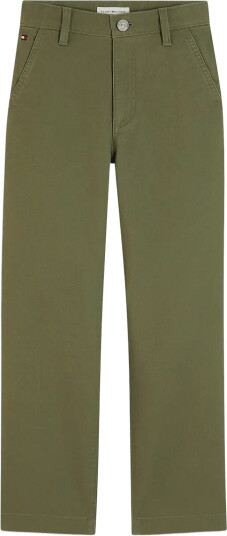 Tommy Hilfiger Relaxed Herringbone Twill Pant Khaki green 128