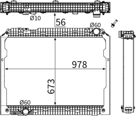 MAHLE CR 2221 001S Radiator motorkjøling
