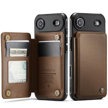 Caseme iPhone Air C22 etui RFID kortlommebok   brun