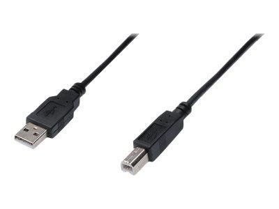 Digitus USB 2.0 Kabel 1.8m USB A til USB B Svart