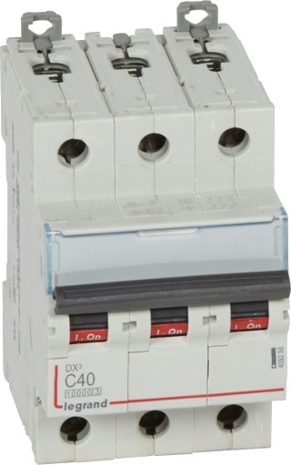 Legrand DX3 MCB automatsikring C40 3P 3M 10/16kA
