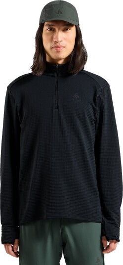 Odlo Men's Odlo Essential Thermal Mid Layer 1/2 Zip Black L