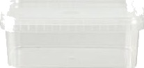 Bøtte 5541 1500 Ml 195X195x61 Mm Fryseegnet Minus 20 Grader Pp Klar,16 Ps X 12 Stk/Krt
